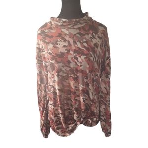 3/$15 Zac & Rachel camo print with front tie detail size xl